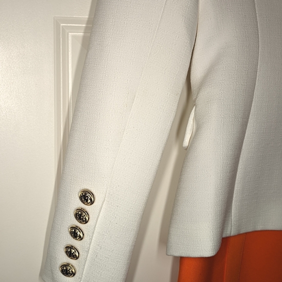 White double breasted blazer size 2 - Picture 6 of 7